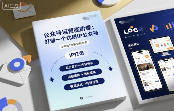 公众号运营高阶课，打造一个优质IP公众号-讯领网创