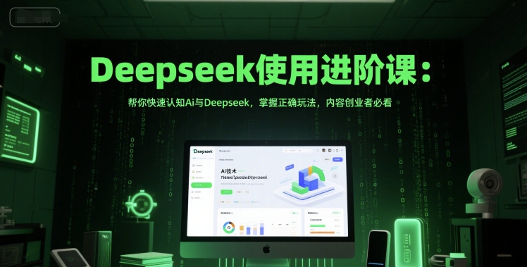 Deepseek使用进阶课：帮你快速认知Ai与Deepseek，掌握正确玩法，内容创业者必看-讯领网创