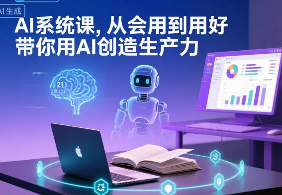 AI系统课，从会用到用好，带你用AI创造生产力-五四资源网
