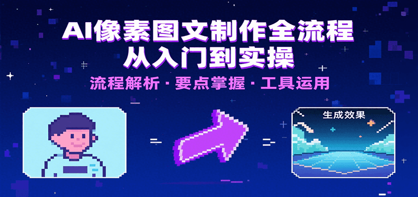 AI像素图文制作全流程：内容要点、文案选择及所用工具，助你快速入局-讯领网创