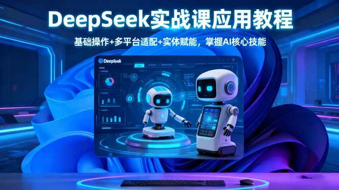 （16391期）DeepSeek实战课应用教程、基础操作+多平台适配+实体赋能，掌握AI核心技能-讯领网创