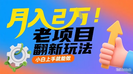 月入2W！老项目翻新玩法，小白上手就能做，非常容易上手-讯领网创