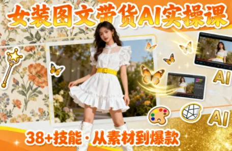 女装图文带货的AI实操课-讯领网创
