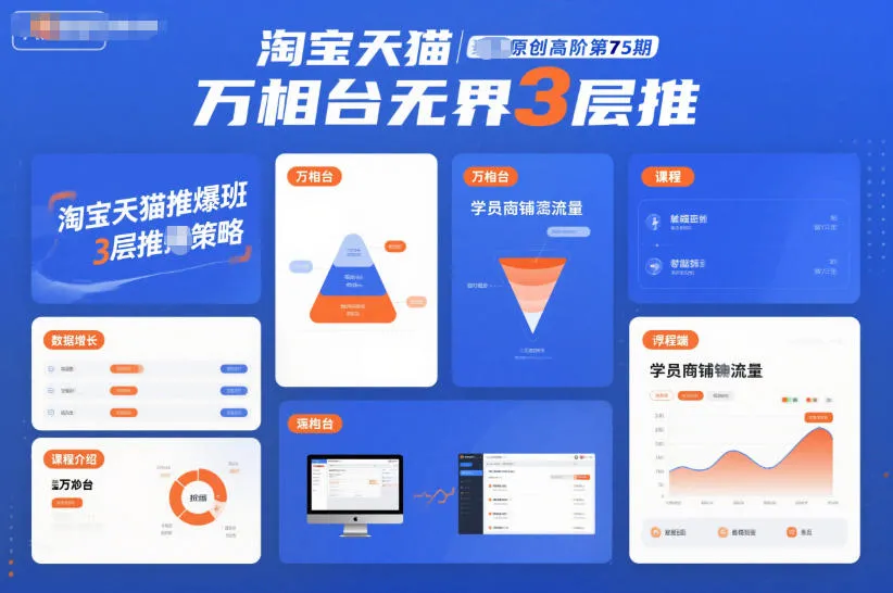淘宝天猫推爆班原创高阶第75期，万相台无界3层推-五四资源网
