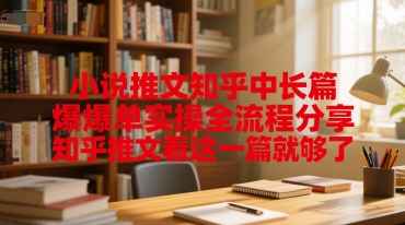 小说推文知乎中长篇爆单实操全流程分享，知乎推文看这一篇就够了-讯领网创