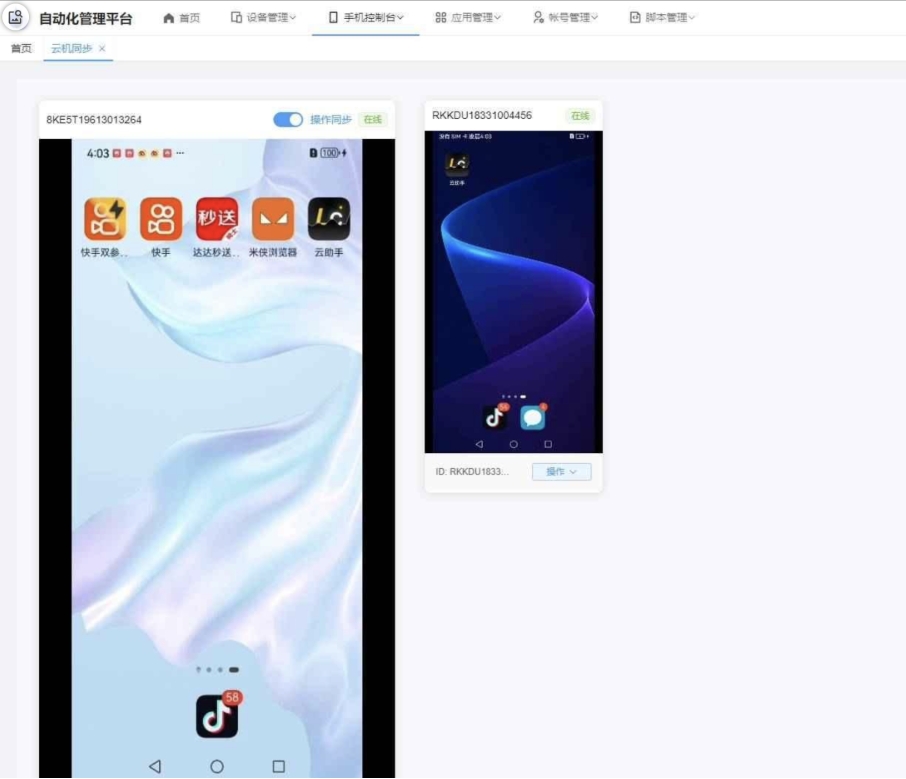 云手机群控系统源码 云手机多开群控 自动化管理程序源码-讯领网创