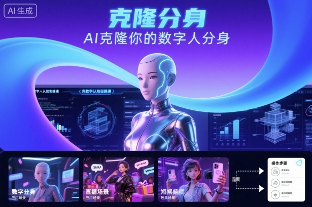 AI数字人认知实操课，克隆你的数字人分身-讯领网创