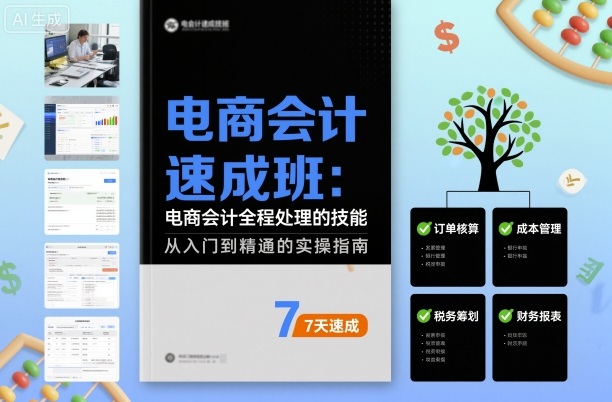 电商会计速成班，电商会计全程处理的技能-讯领网创