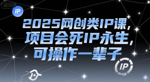 2025网创类IP课，项目会死IP永生，可操作一辈子-讯领网创