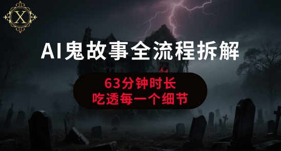 AI鬼故事从0到1全流程拆解，非常详细，全是干货-讯领网创