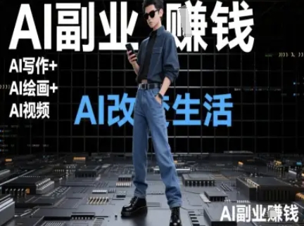 AI改变生活（Ai写作+AI绘画+Ai视频），AI副业挣钱-讯领网创