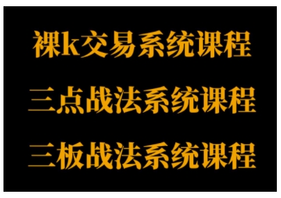 裸K体系、三点体系、三板体系三套系统课程，从基础到进阶，助力交易者构建系统化交易思路-讯领网创