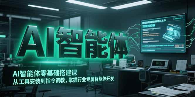 （15257期）AI智能体零基础搭建课，从工具安装到指令调教，掌握行业专属智能体开发…-讯领网创