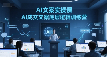 AI文案实操课，AI成交文案底层逻辑训练营-讯领网创