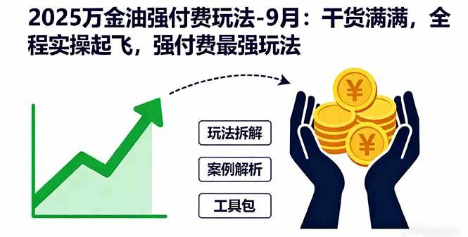 （16202期）2025万金油强付费玩法-9月：干货满满，全程实操起飞，强付费最强玩法-寒山客