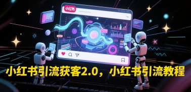 小红书引流获客2.0，小红书引流教程-讯领网创