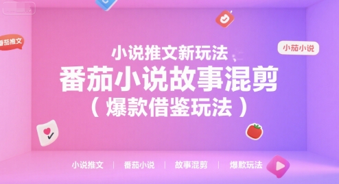 小说推文新玩法，番茄小说故事混剪（爆款借鉴玩法）-讯领网创