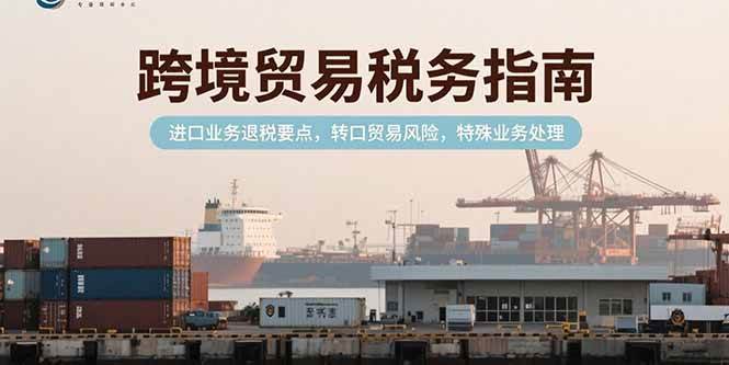 （15381期）跨境贸易税务指南，进口业务退税要点，转口贸易风险，特殊业务处理-寒山客