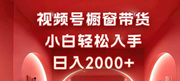 （16248期）视频号橱窗带货，小白轻松入手，日入2000+-讯领网创