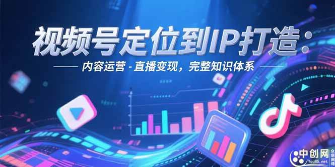 （15173期）视频号定位到IP打造：账号搭建-内容运营-直播变现，完整知识体系-讯领网创