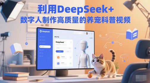 利用DeepSeek+数字人制作高质量的养宠科普视频-讯领网创