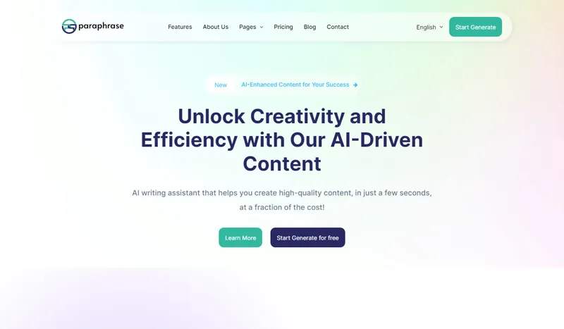 Bootstrap响应式AI写作助手官网源码-讯领网创