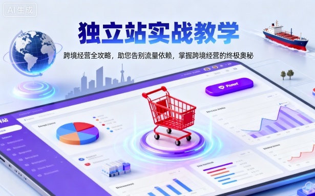 独立站实战教学，跨境经营全攻略，助您告别流量依赖，掌握跨境经营的终极奥-讯领网创
