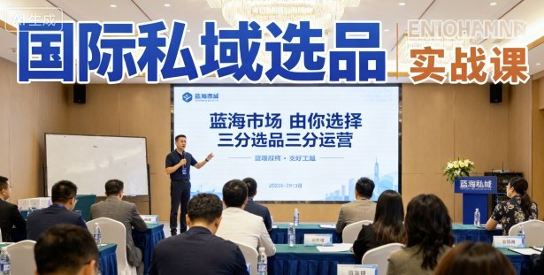 国际私域选品实战课，蓝海市场由你选择，七分选品三分运营-讯领网创