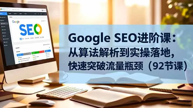 Google SEO进阶课：从算法解析到实操落地，快速突破流量瓶颈(92节课-讯领网创