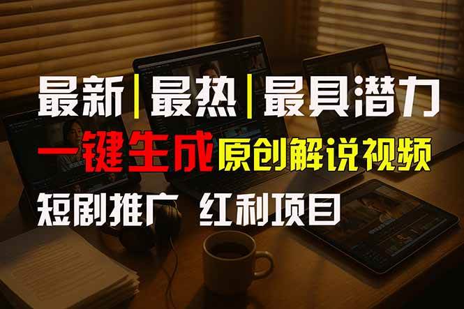 图片[1]-（15658期）短剧推广新思路，AI一键生成原创解说视频，10分钟产出100条，30天赚了5.5w-讯领网创