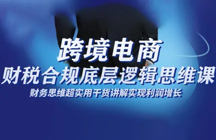 跨境电商财稅合规底层逻辑思维课-讯领网创