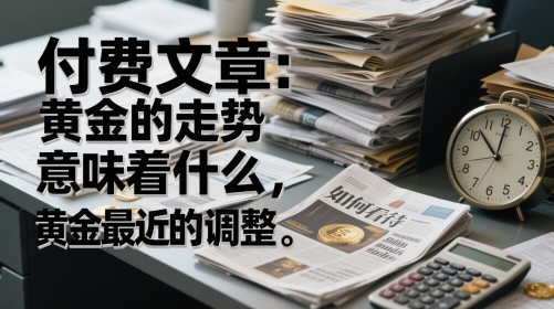付费文章：黄金的走势意味着什么，如何看待黄金最近的调整-讯领网创