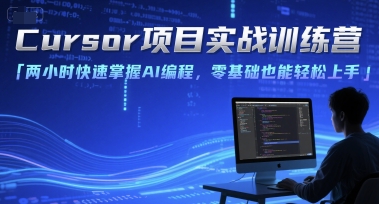Cursor项目实战训练营，两小时快速掌握AI编程，零基础也能轻松上手-讯领网创