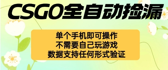 自动挂G捡漏，不用自己挂G不用玩游戏，一个手机即可操作，新手小白轻松月入1W+【揭秘】-讯领网创