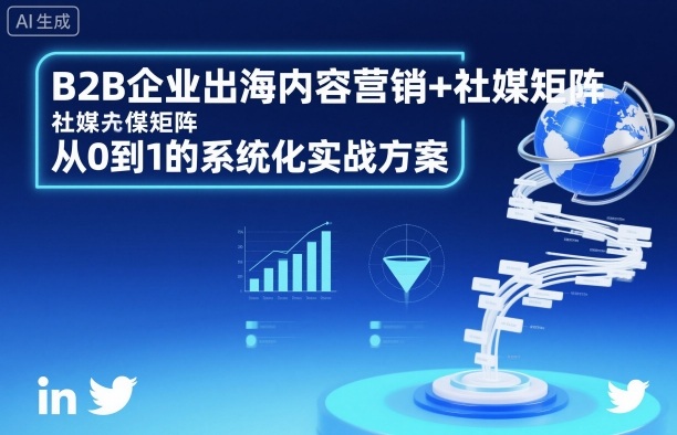 B2B企业出海内容营销+社媒矩阵，从0到1的系统化实战方案-讯领网创