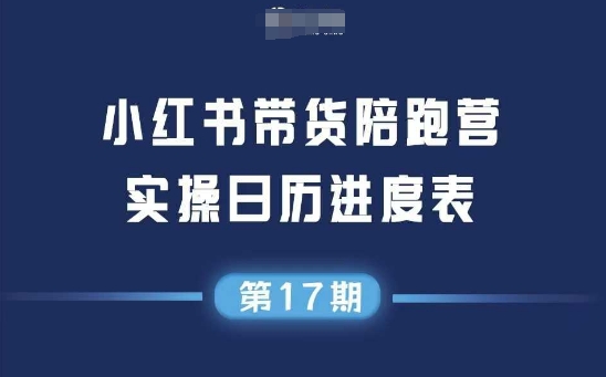 小红书第17期带货陪跑营，不囤货，无不直播，无不投流，通过选品+笔记内容+测品+笔记铺量+矩阵运营打爆款-讯领网创