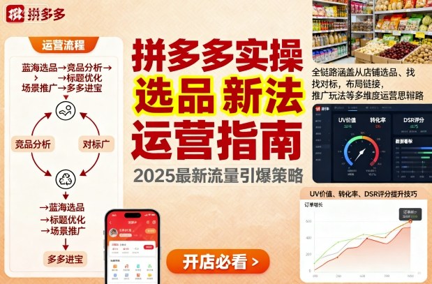 王校长9月12拼多多实操新玩法，全链路涵盖从店铺选品、找对标，布局链接，推广玩法等多维度运营思路-讯领网创
