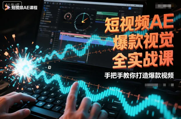 短视频AE爆款视觉全实战课，手把手教你打造爆款视频-五四资源网