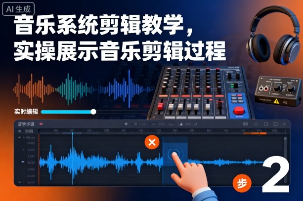 音乐系统剪辑教学，实操展示音乐剪辑过程-讯领网创