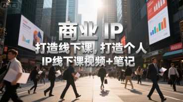 商业IP打造线下课，打造个人 IP线下课视频+笔记-讯领网创
