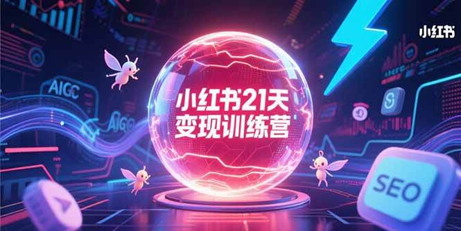 （15328期）小红书21天变现训练营，AIGC工具高效应用，SEO优化核心技巧-讯领网创
