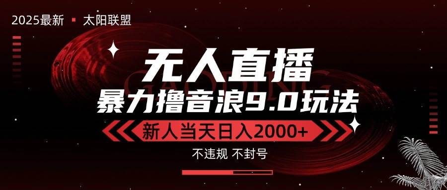 （15358期）最新抖音无人直播撸音浪独家9.0玩法，防封智能黑科技，新手当天日入2000+-寒山客