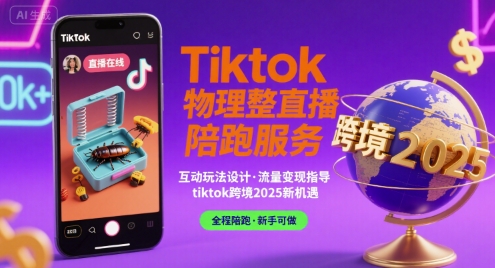 Tiktok物理整蛊直播陪跑服务-tiktok跨境2025-讯领网创