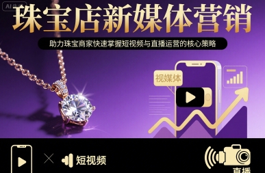 珠宝店新媒体营销，助力珠宝商家快速掌握短视频与直播运营的核心策略-讯领网创