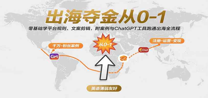 出海夺金从0-1：零基础学平台规则、文案剪辑，附案例与ChatGPT工具跑通出海全流程-讯领网创