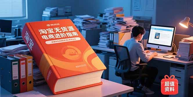 （15317期）淘宝无货源电商进阶指南，包含新人课、进阶课，配套资料，蓝海选品等-讯领网创