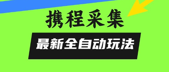 携程信息采集全自动玩法，0风控，无脑开干【揭秘】-讯领网创