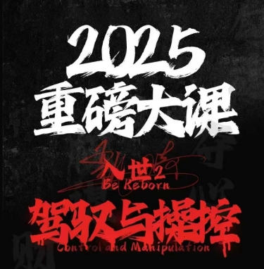 2025重磅大课，入世2，驾驭与控制-讯领网创