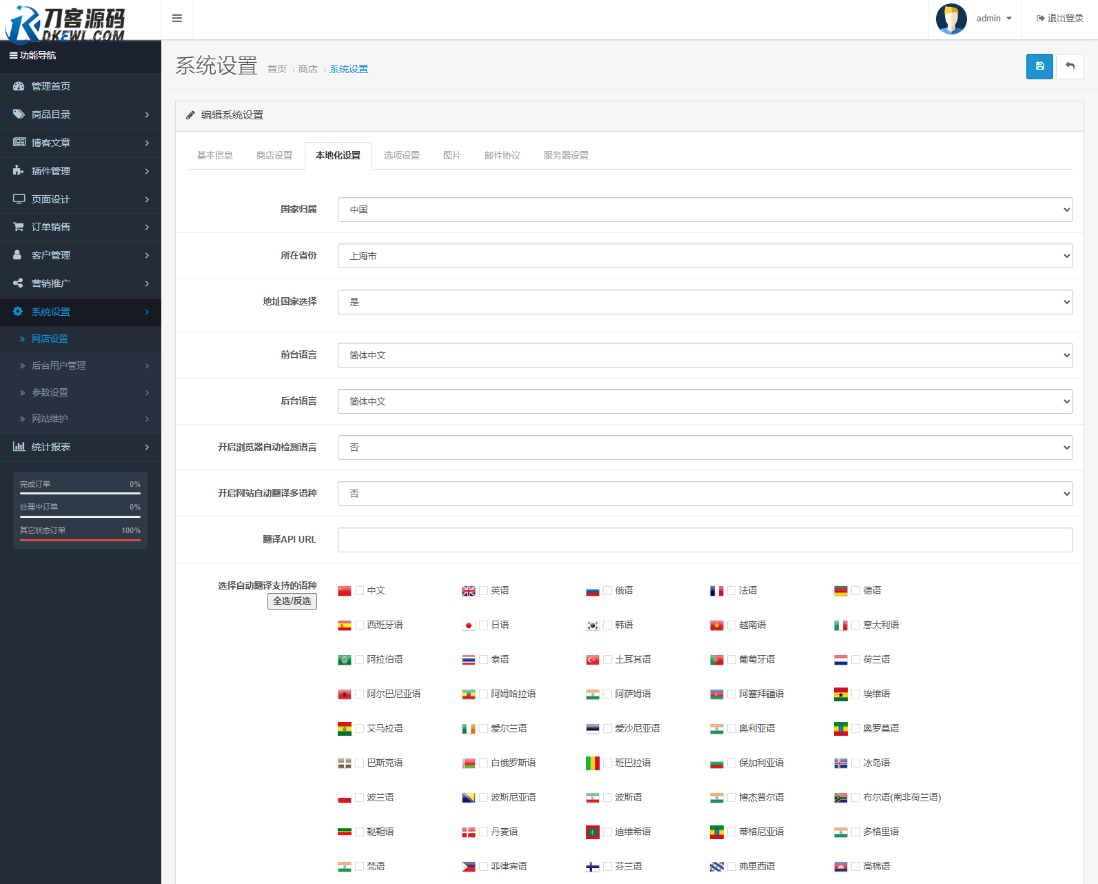 最新多语言跨境商城系统源码 跨境电商系统 全开源-讯领网创