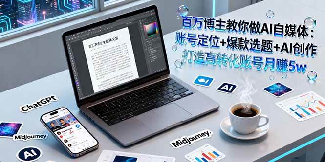 （16131期）百万博主教你做AI自媒体：账号定位+爆款选题+AI创作 打造高转化账号月赚5w-讯领网创